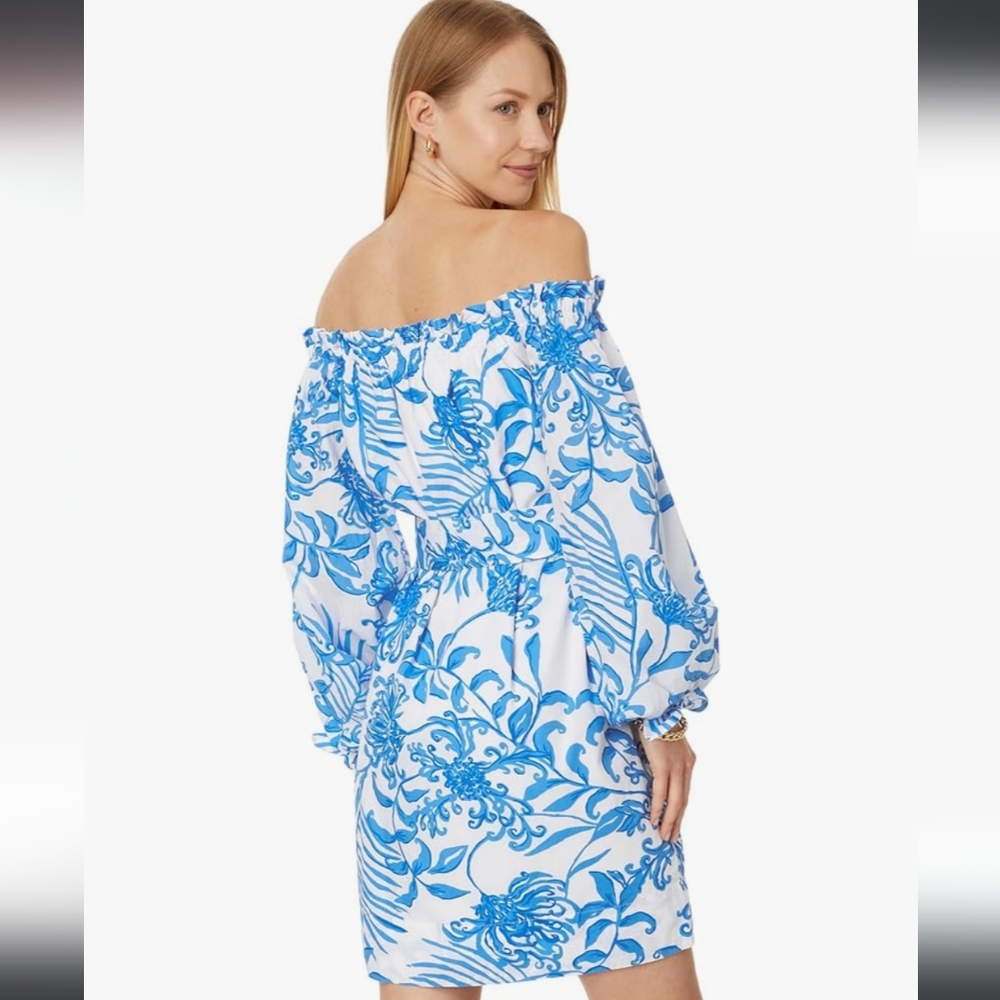 Lilly Pulitzer Jamielynn off the shoulder dress - Picture 5 of 6